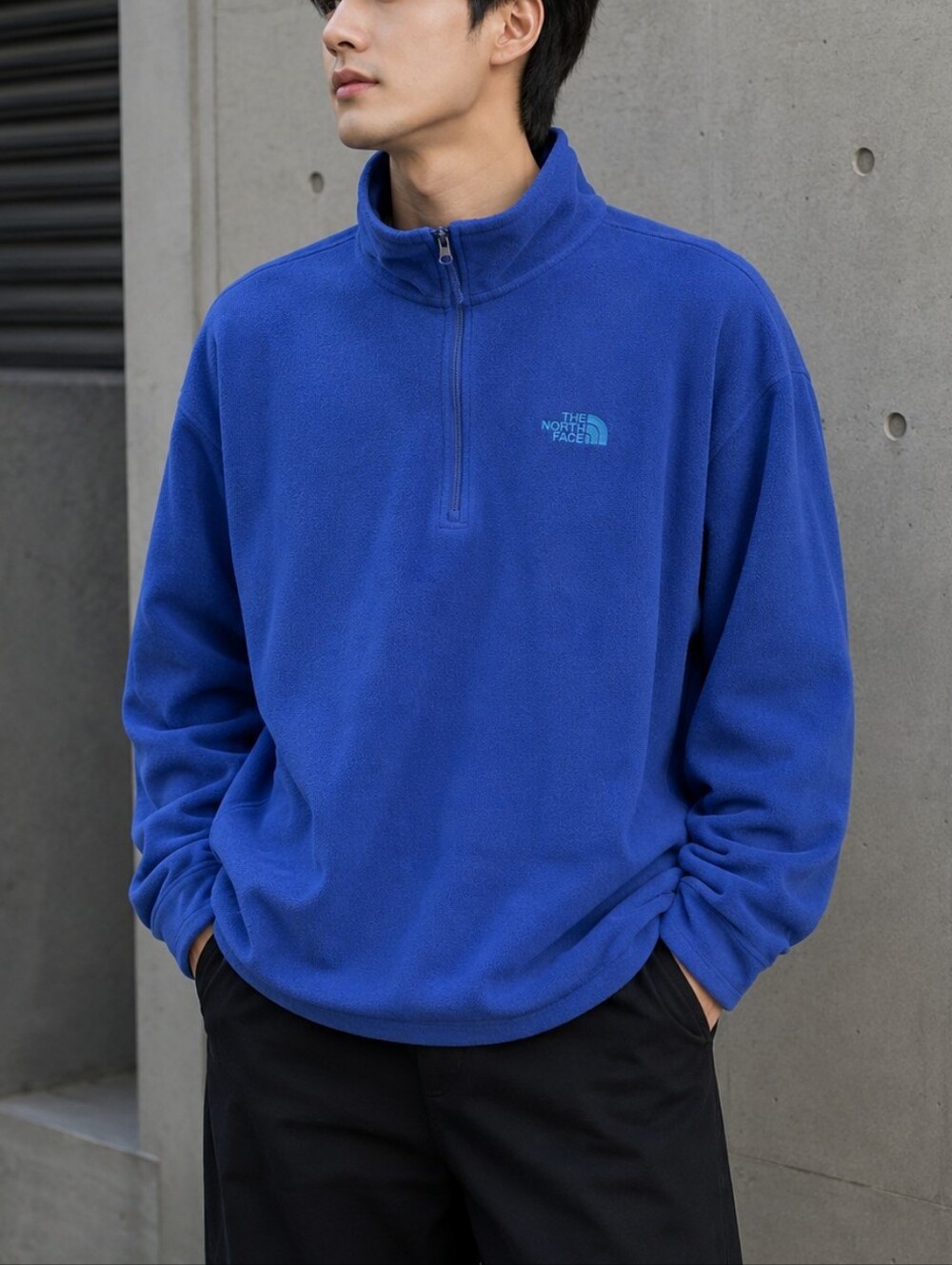 The North Face Blue Quarter-Zip Fleece Pullover